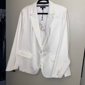 Lane Bryant White Blazer Coat Plus Size from The Modernist Collection
